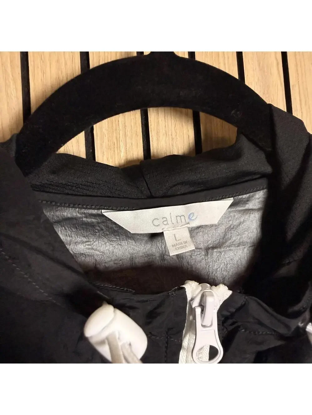 108 Johnny Was Calme Elements Black & White Windbreaker (Large, NWOT) - Picture 4 of 5